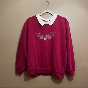 Vintage Anthony Richards Collared Embroidered Sweater